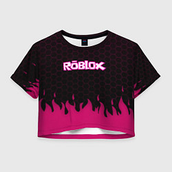 Женский топ Roblox fire pink