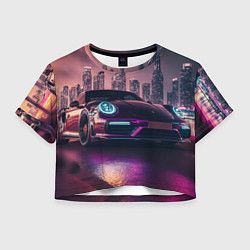 Женский топ Porshe ночной город