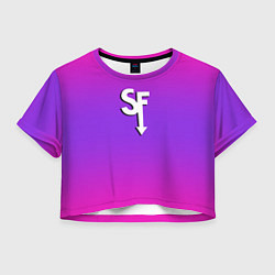 Женский топ Sally Face neon gradient