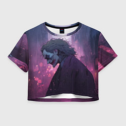 Футболка 3D укороченная женская Joker - art, цвет: 3D-принт