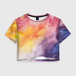 Женский топ Краски акварели