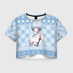 Женский топ Rei christmas sweater Evangelion