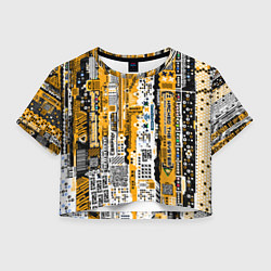 Женский топ Cyberpunk pattern yellow