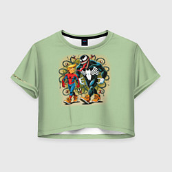 Женский топ Venom and Spider-Trump - meme