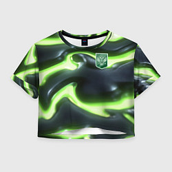 Женский топ Зеленый неоновый камуфляж