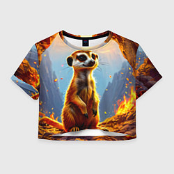 Женский топ Сурикат в огне
