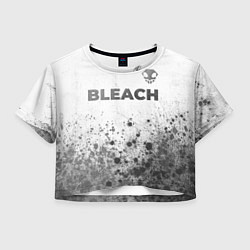 Футболка 3D укороченная женская Bleach - white gradient посередине, цвет: 3D-принт