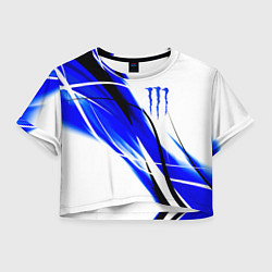 Женский топ Monster energy линии абстракции