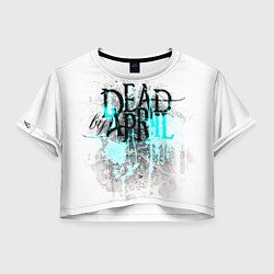 Футболка 3D укороченная женская Dead by april краски, цвет: 3D-принт