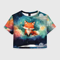 Женский топ Лисенок на облаках