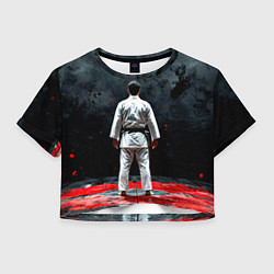 Женский топ Айкидоист на черном