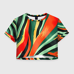 Женский топ Тропическая жаркая абстракция