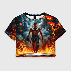 Женский топ Крав-мага боец в огне