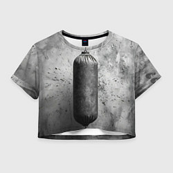 Женский топ Серая боксерская груша