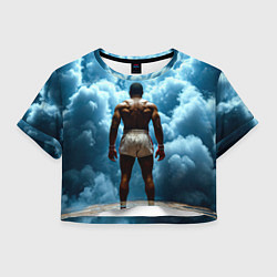 Женский топ Мухаммед Али в синем дыму