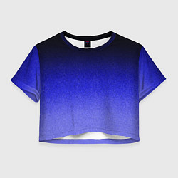 Женский топ Градиент индиго из чёрно в синий текстура крошка