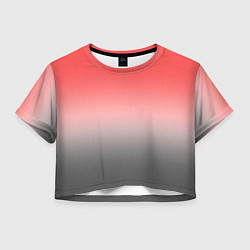 Женский топ Бледный красно-серый градиент