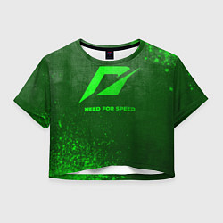 Женский топ Need for Speed - green gradient
