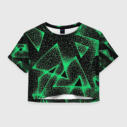 Женский топ A light green triangle with dots
