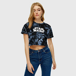 Футболка 3D укороченная женская Star wars персонажи из звездных войн, цвет: 3D-принт — фото 2