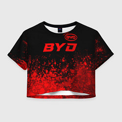 Женский топ BYD - red gradient посередине