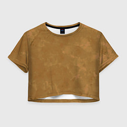 Женский топ Светлый оливково-коричневый однотонный текстурный