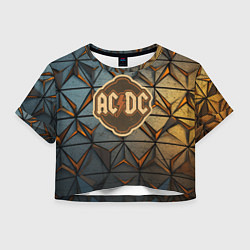 Женский топ ACDC винтажный логотип