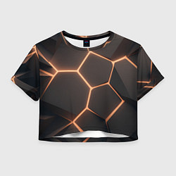 Женский топ Серая текстура из сот