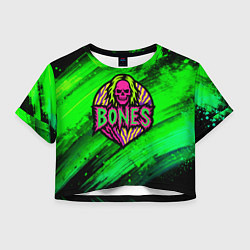 Женский топ Bones лого с черепом