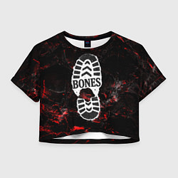Женский топ Bones лого в стиле следа ботинка