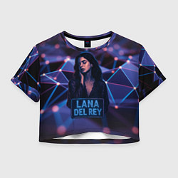 Женский топ Lana Del Rey и неоновая вывеска