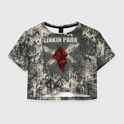 Футболка 3D укороченная женская Linkin Park - Hybrid Theory, цвет: 3D-принт