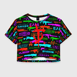 Женский топ Doom шутер паттерн