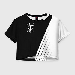 Женский топ Doom white geometry