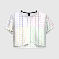 Женский топ Color white multicolored stripes
