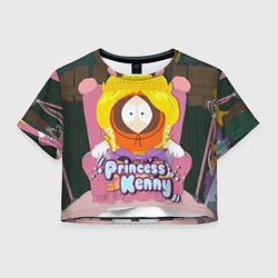 Футболка 3D укороченная женская Принцесса Кенни, цвет: 3D-принт