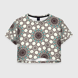 Женский топ Калейдоскоп из цветочных звезд