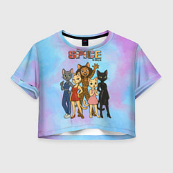 Женский топ Spice girls кошки из 90х