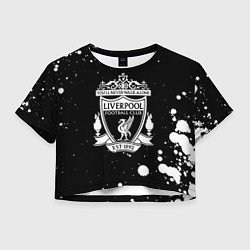 Женский топ Liverpool белые текстура краски