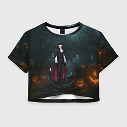 Футболка 3D укороченная женская Вампир Сон Джин-Ву - Поднятие уровня в одиночку ан, цвет: 3D-принт