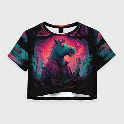 Женский топ Лошадь рок стиль