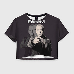 Футболка 3D укороченная женская Eminem: You, цвет: 3D-принт
