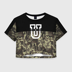 Женский топ FCK U: Camo