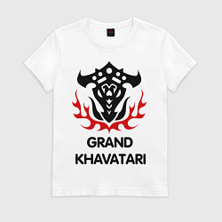Футболка хлопковая женская Orc Fighter - Grand Khavatari, цвет: белый