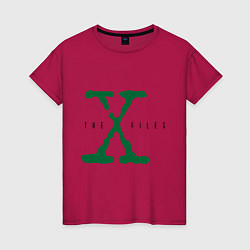 Футболка хлопковая женская The X-files, цвет: маджента