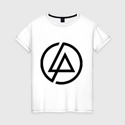Футболка хлопковая женская Linkin Park: Sybmol, цвет: белый