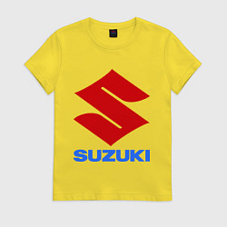 Футболка хлопковая женская Suzuki, цвет: желтый