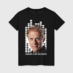 Футболка хлопковая женская EQ: Armin van Buuren, цвет: черный