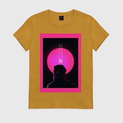Футболка хлопковая женская Blade Runner 2049, цвет: горчичный