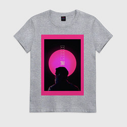 Футболка хлопковая женская Blade Runner 2049, цвет: меланж